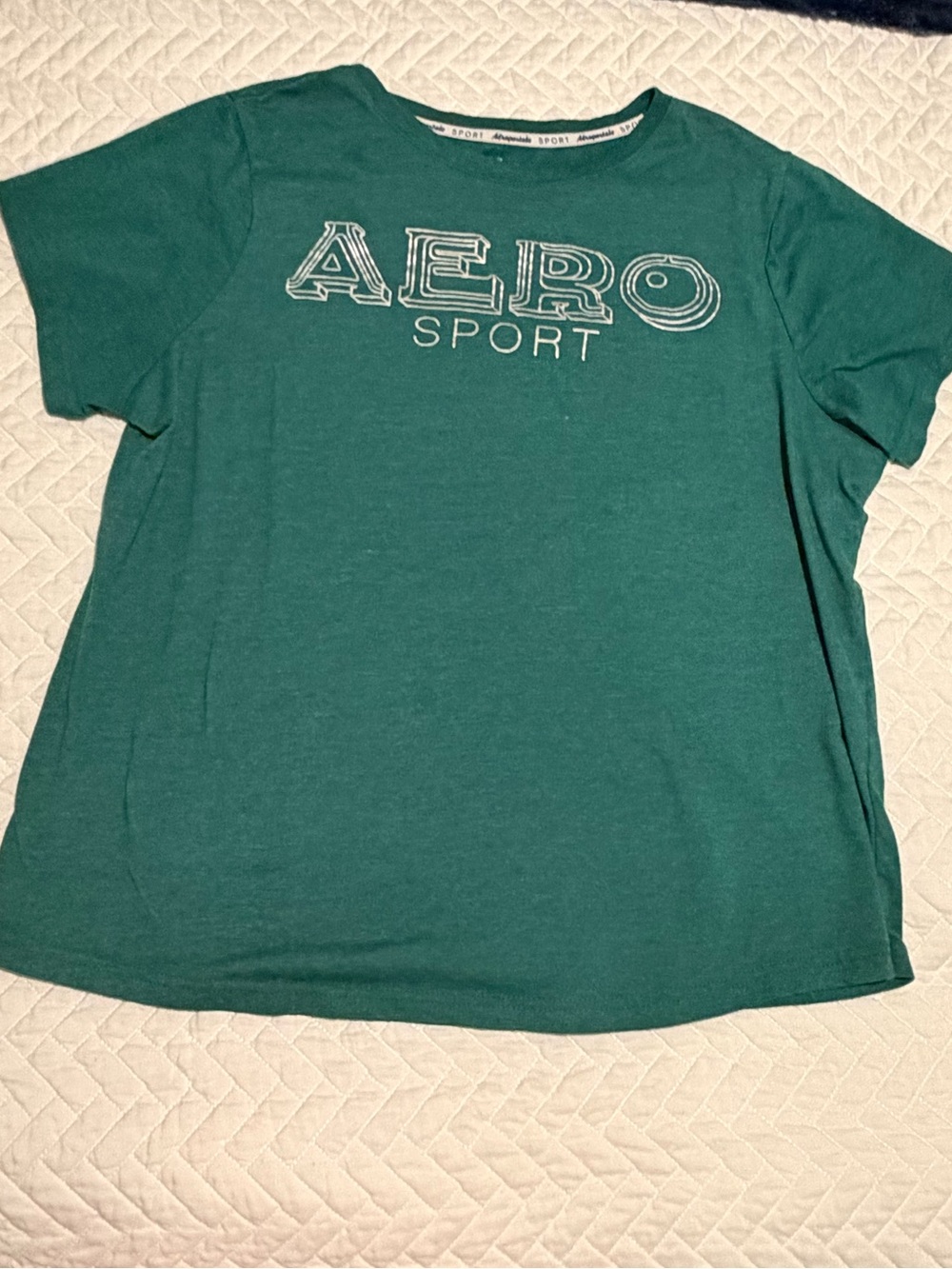 Aeropostale Teal Green AERO SPORT Short Sleeve Tee